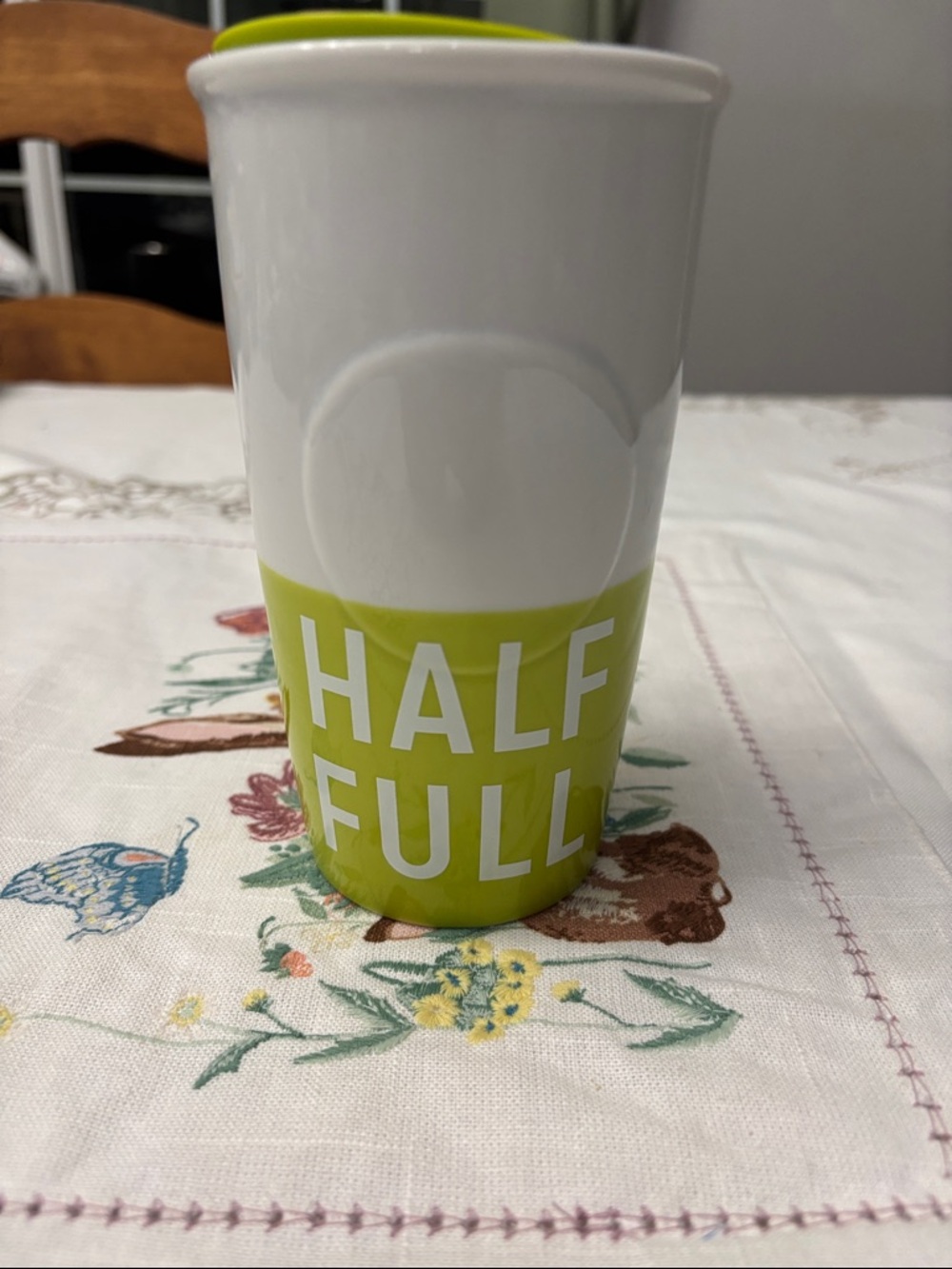2016 Starbucks Store Half Full Double Wall Traveler - 10 oz